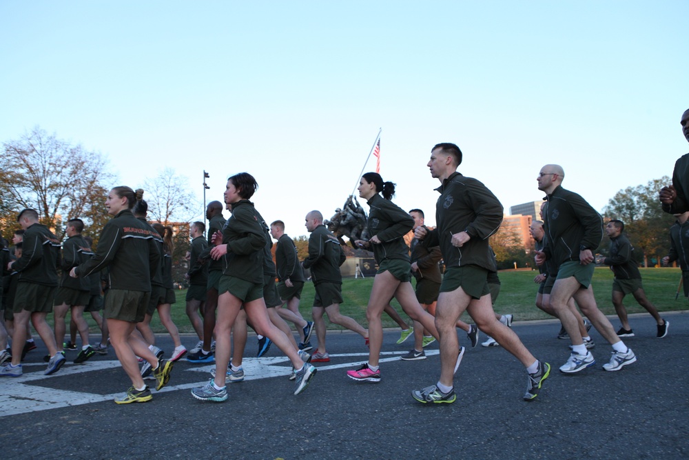 237th Marine birthday motivational run