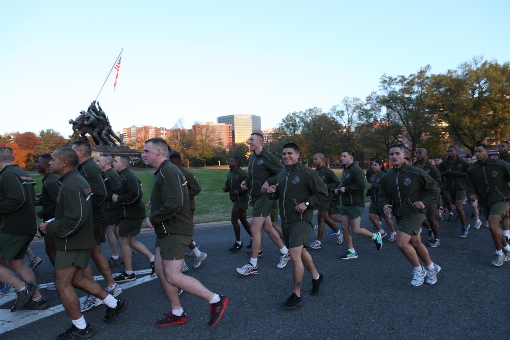 237th Marine birthday motivational run