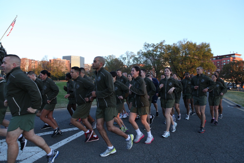 237th Marine birthday motivational run