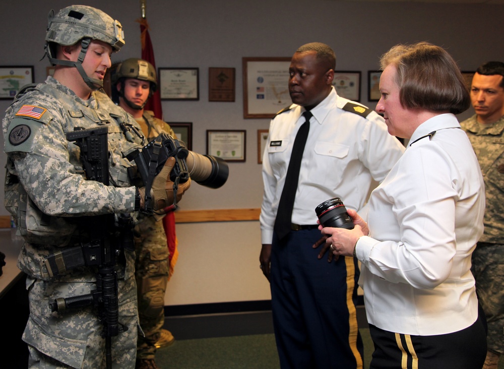 Maj. Gen. Napper's visit to 55th Signal Company