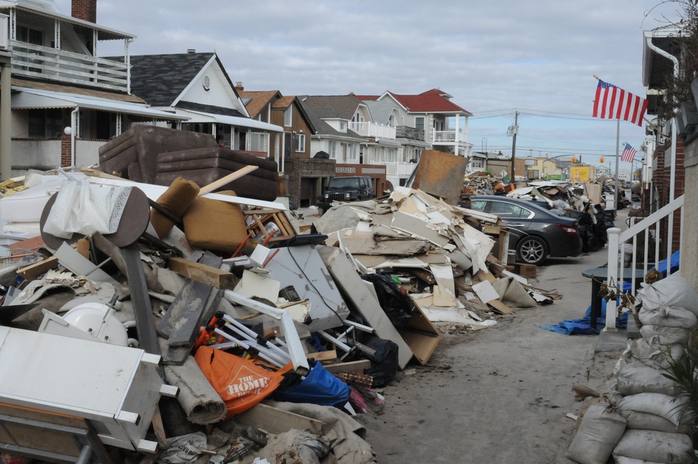 Storm destroyed possessions are now debris