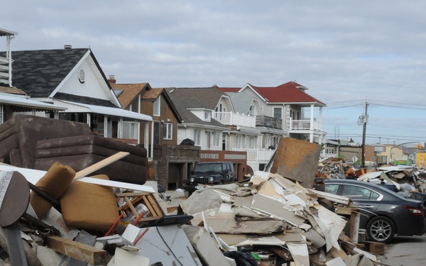 Storm destroyed possessions are now debris