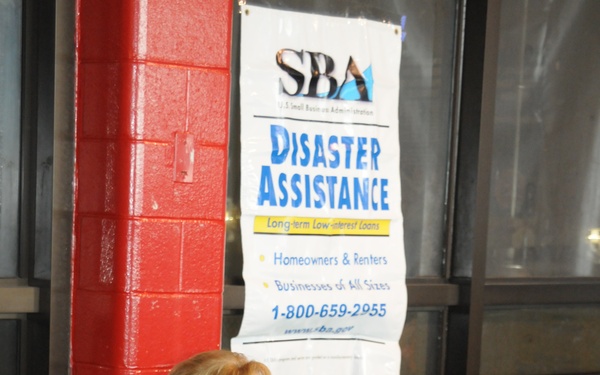 SBA at FEMA disaster center