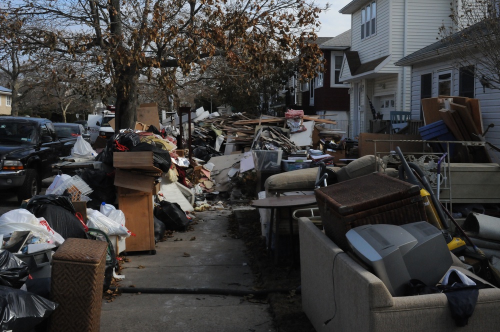 Storm destroyed possessions are now debris