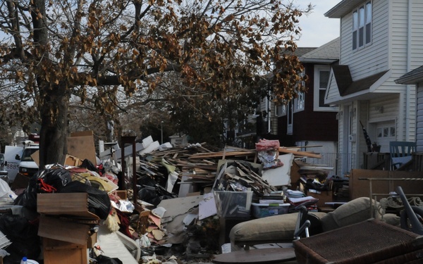Storm destroyed possessions are now debris