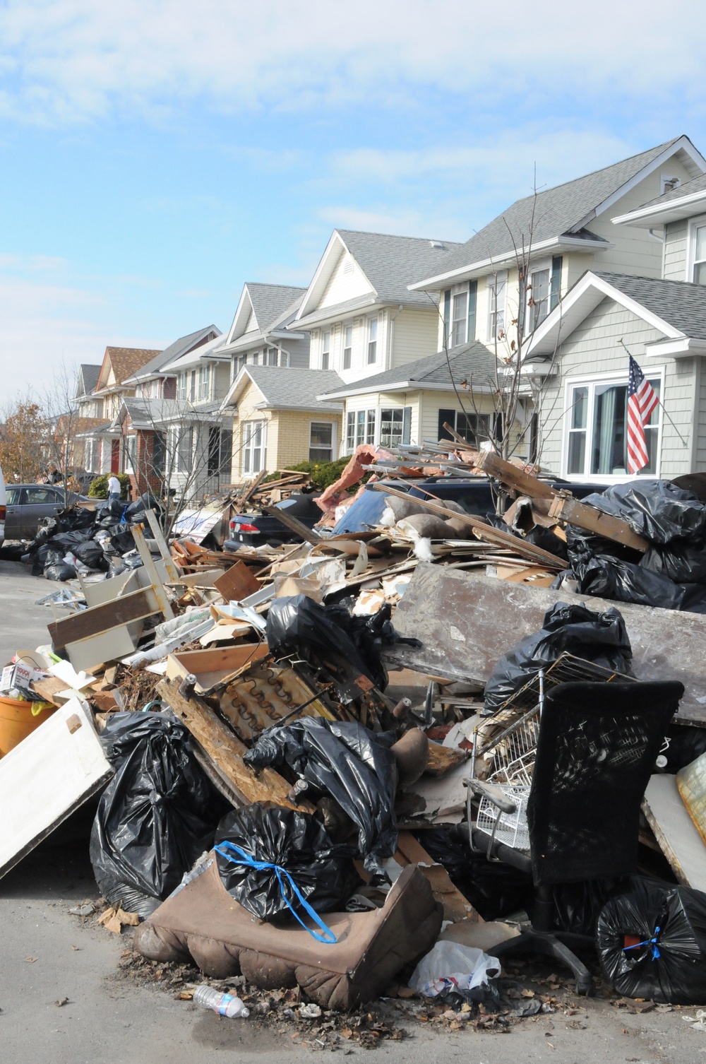 Storm-destroyed possessions are now debris