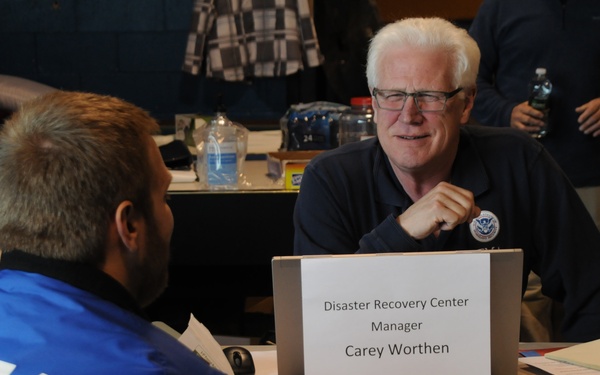 FEMA Corps leader with DRC manager
