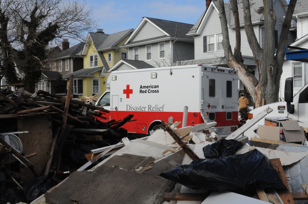 Red Cross in the disaster zone