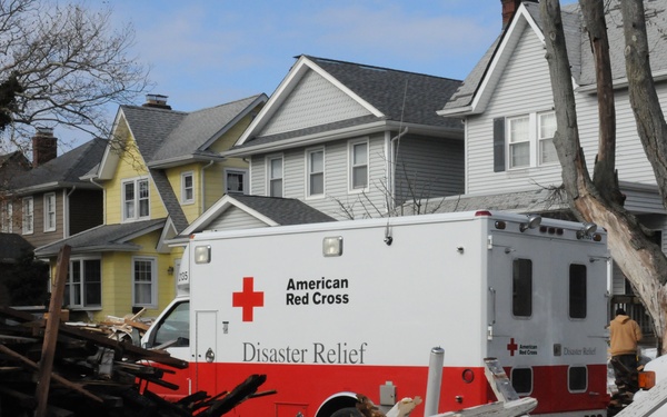 Red Cross in the disaster zone