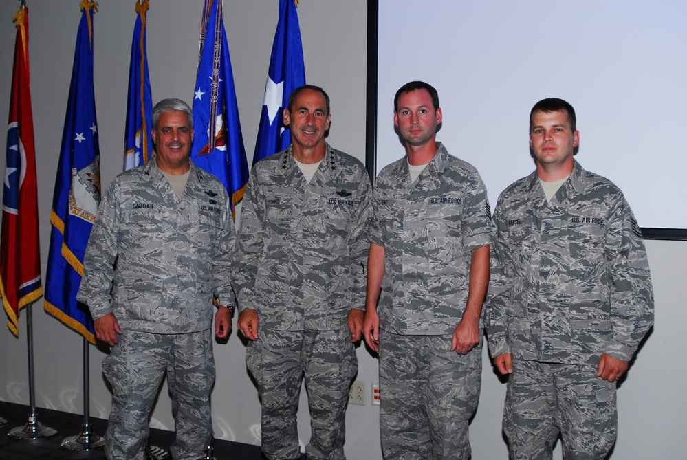 Communications airmen 'coined' By Gen. Johns