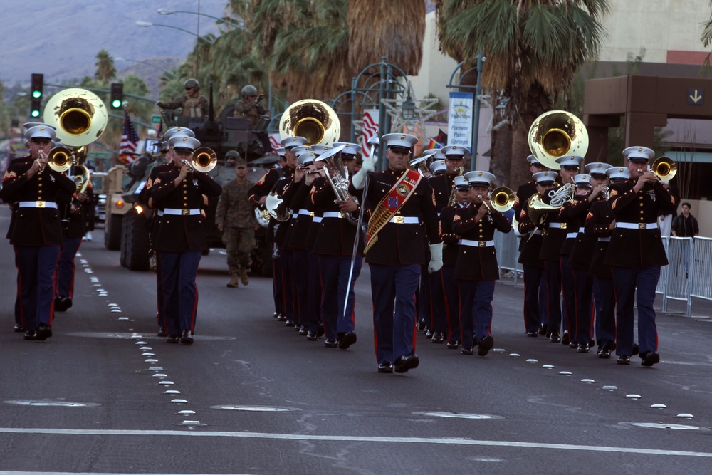 Combat Center stars in holiday parade