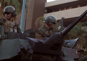 Combat Center stars in holiday parade