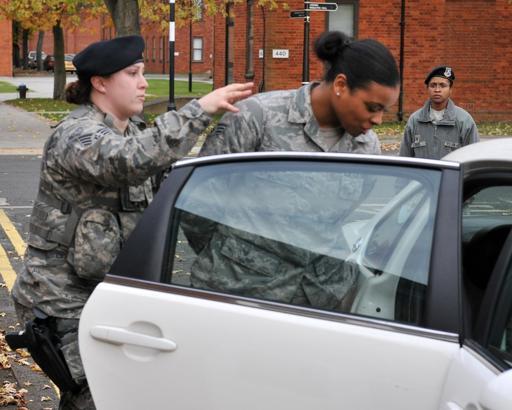 100th SFS airmen train for upcoming inspection