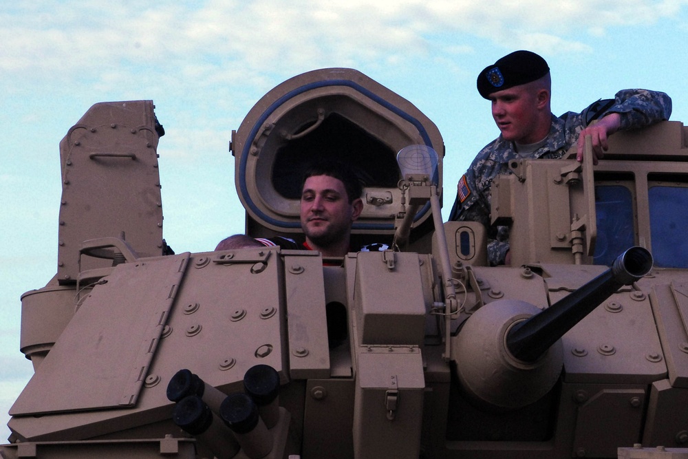 Ironhorse soldiers participate in Military Appreciation Day at Cowboys Stadium