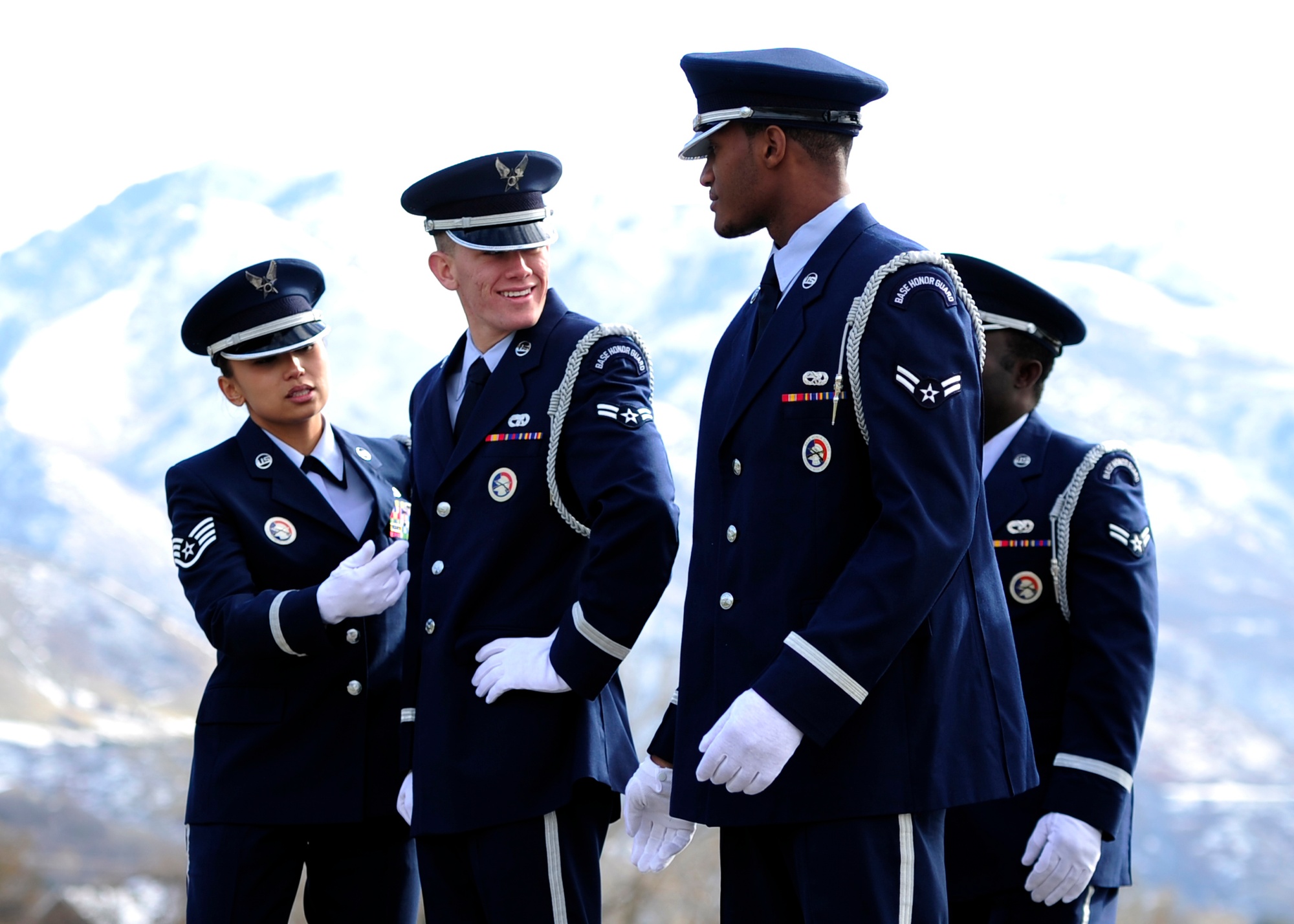 DVIDS - Images - Grand Forks AFB Honor Guard represents Air Force at Vikings  game [Image 2 of 6]