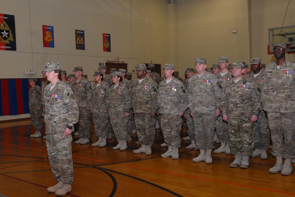 Headquarters and Headquarters Company, 42nd Military Police Brigade, award ceremony