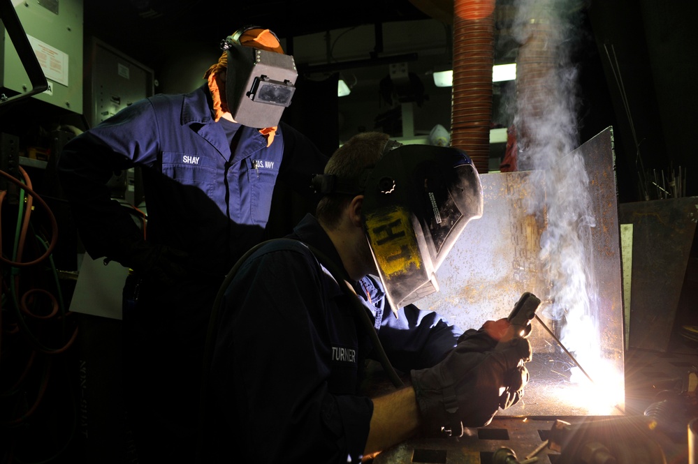 Welding a box