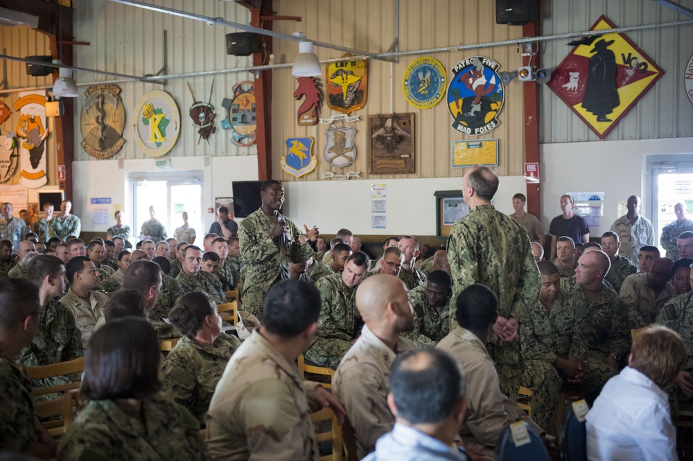 CNO visits Camp Lemonnier