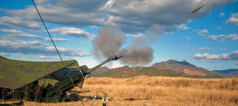 Mike Battery conducts live-fire training