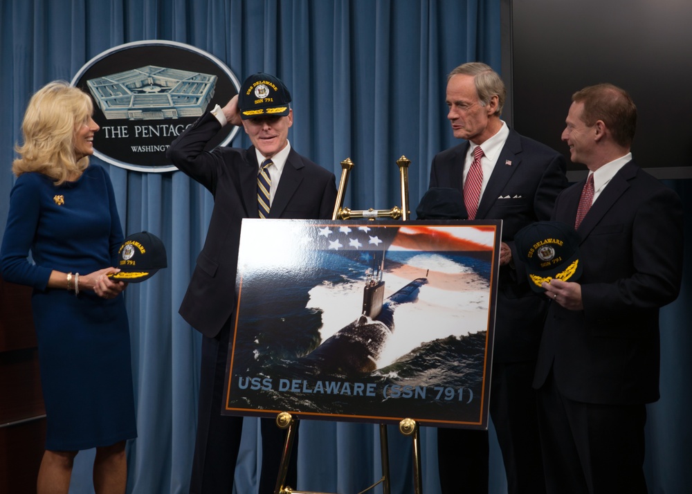 USS Delaware announcement