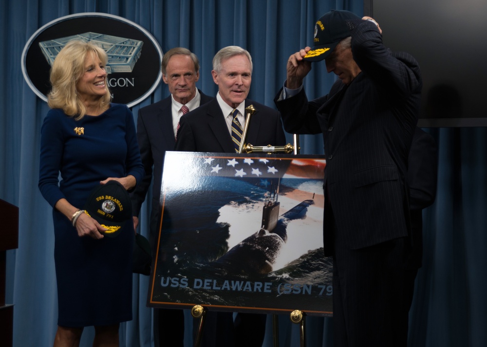 USS Delaware announcement