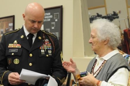 Retired Army major shares experiences during Native American Observance ceremony