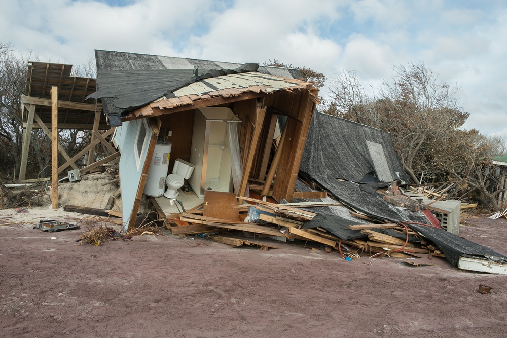 Homes battered by Sandy