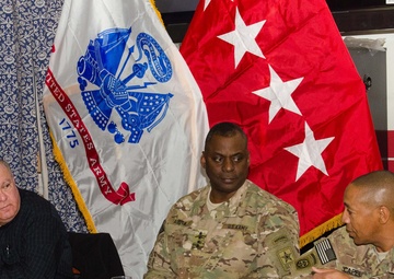 Undersecretary, vice chief, ISAF senior enlisted leader meet with soldiers
