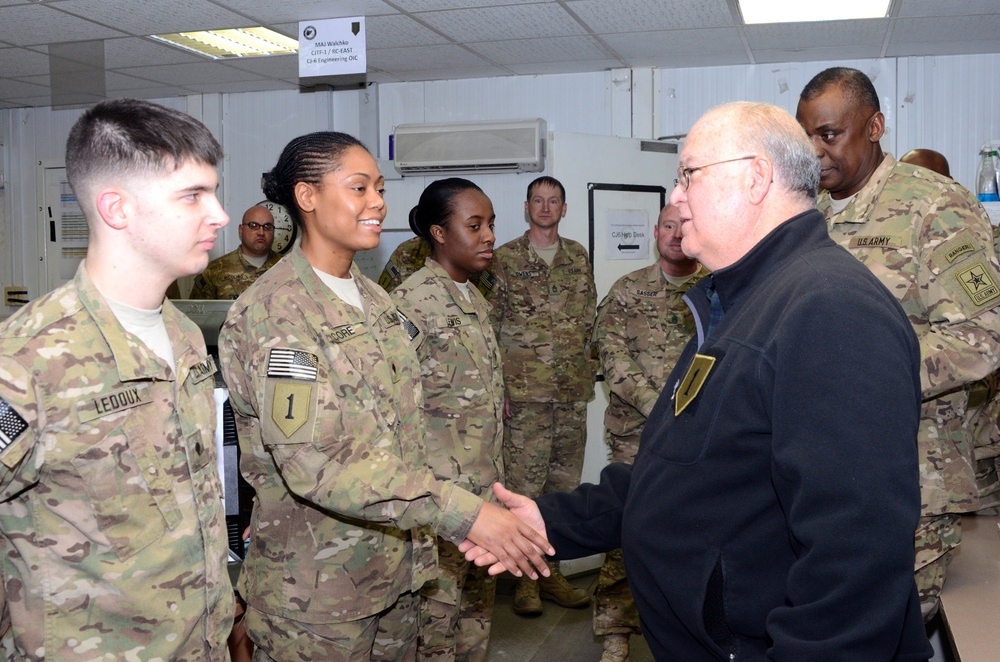 Undersecretary and vice chief of staff of the Army visit Bagram Air Field