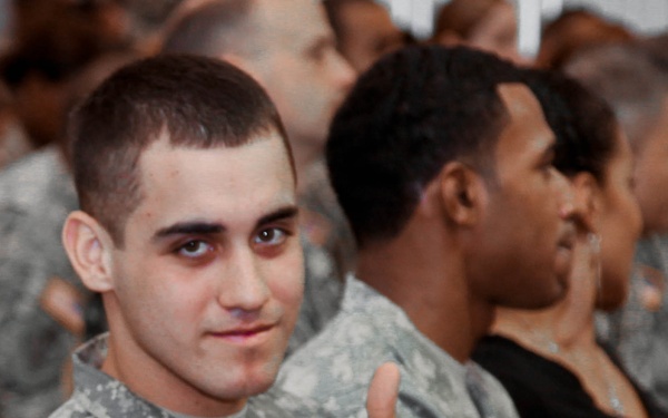 55th Signal Company's welcome home ceremony