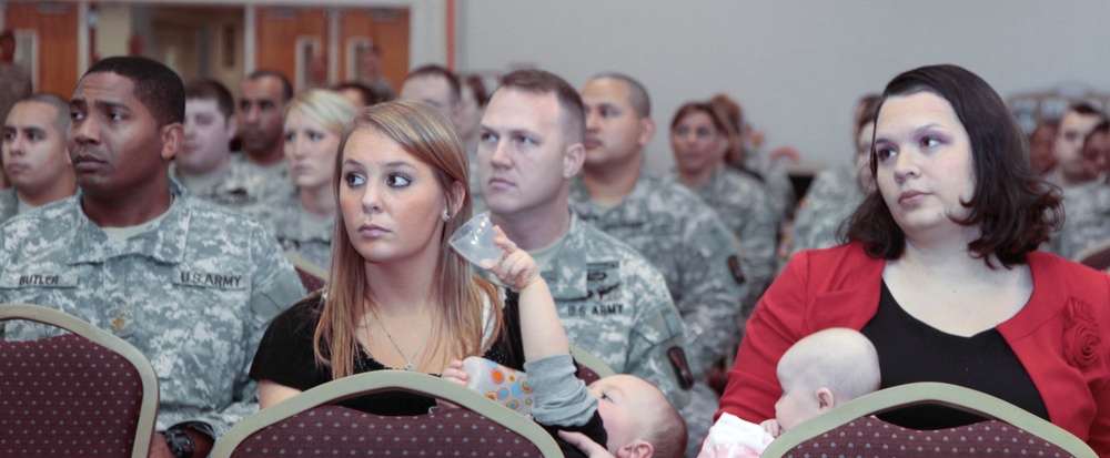 55th Signal Company's welcome home ceremony