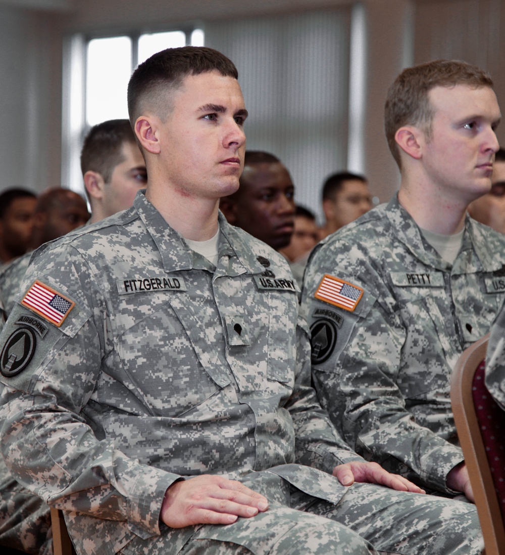 55th Signal Company's welcome home ceremony