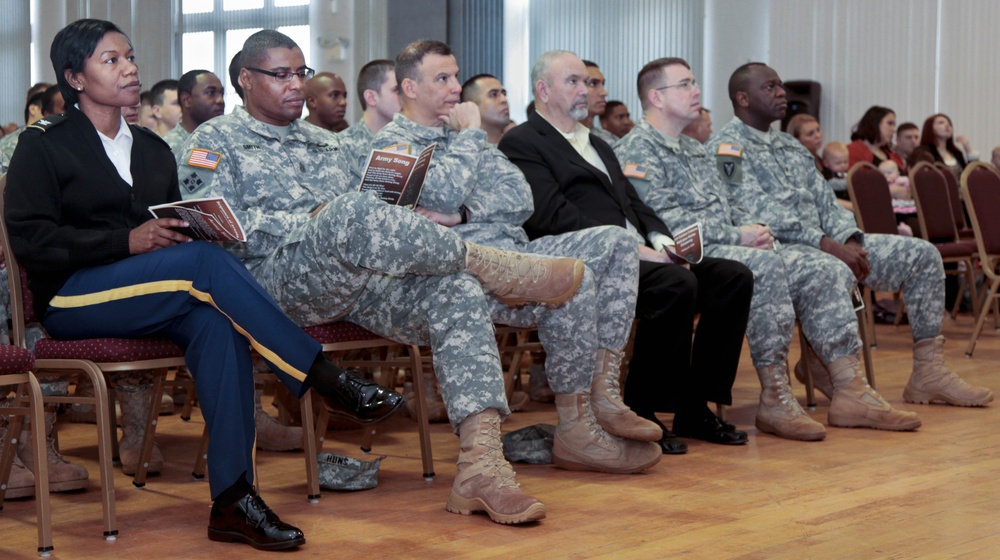 55th Signal Company's welcome home ceremony