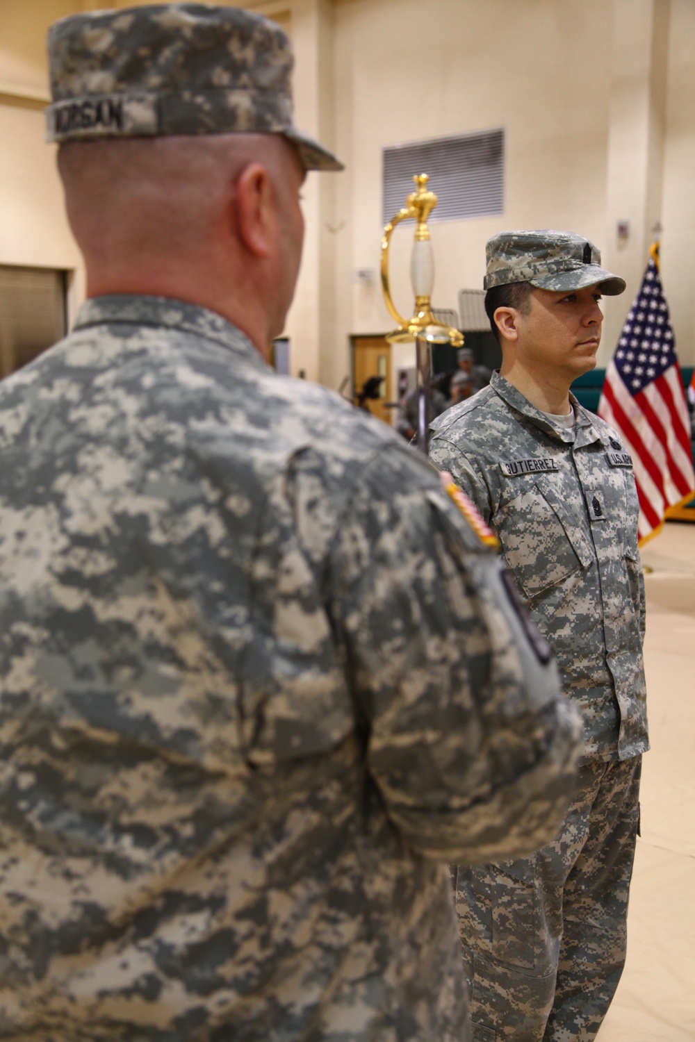 Battalion command sergeant major relinquish of responsibility