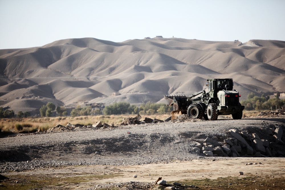 Road improvements in Afghanistan