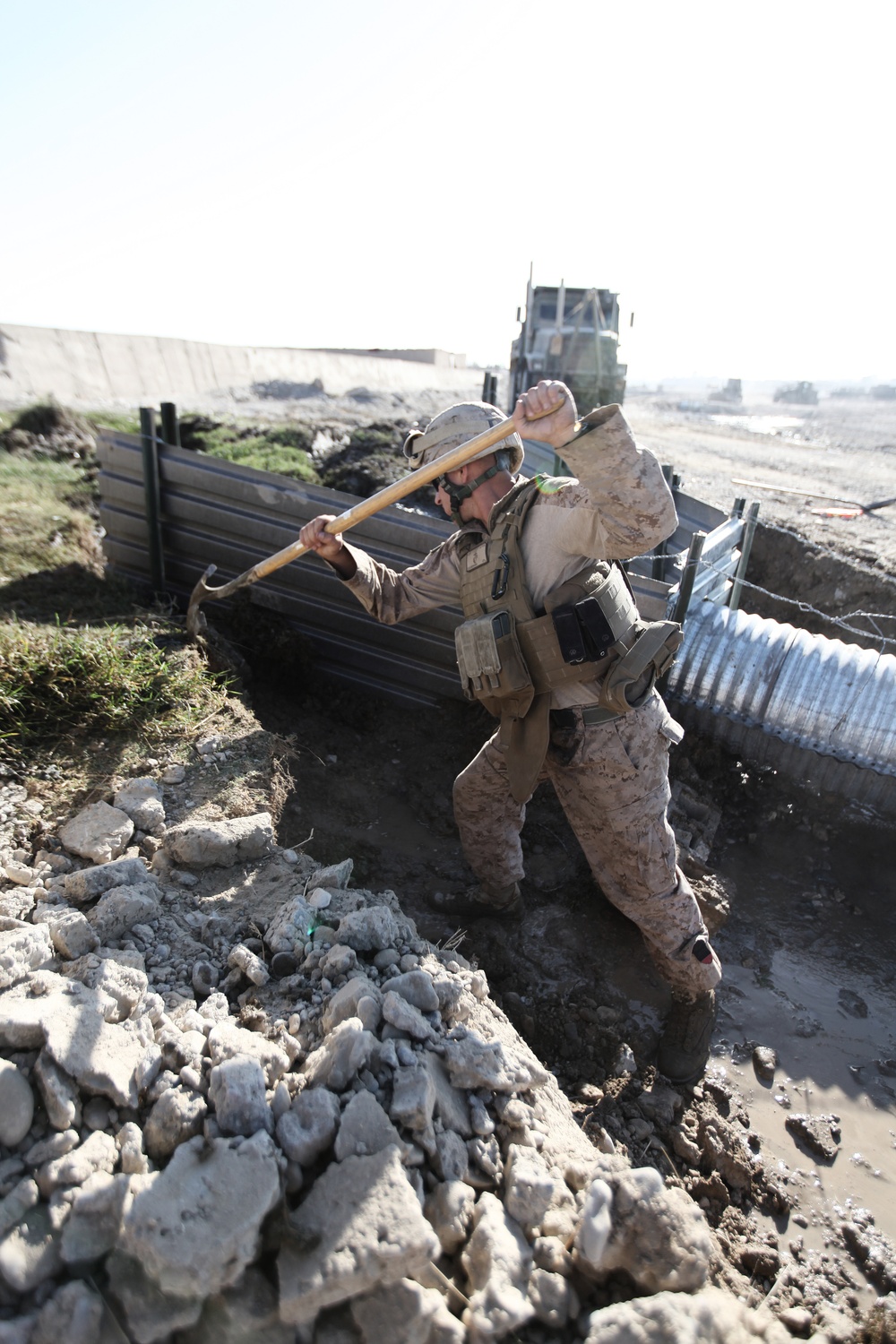 Road improvements in Afghanistan