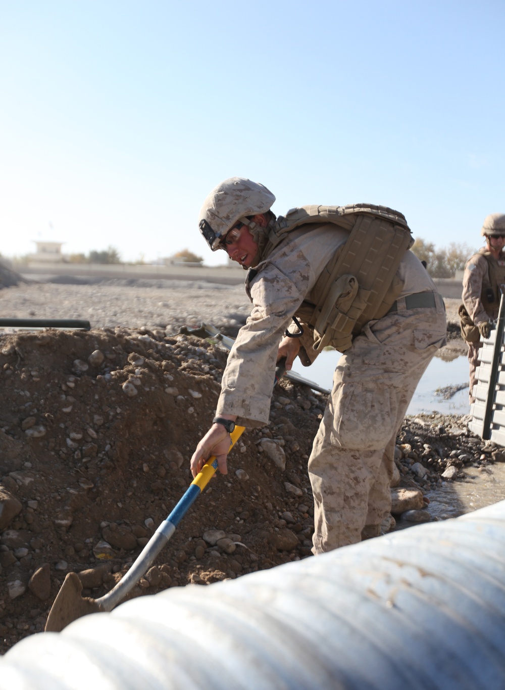 Road improvements in Afghanistan