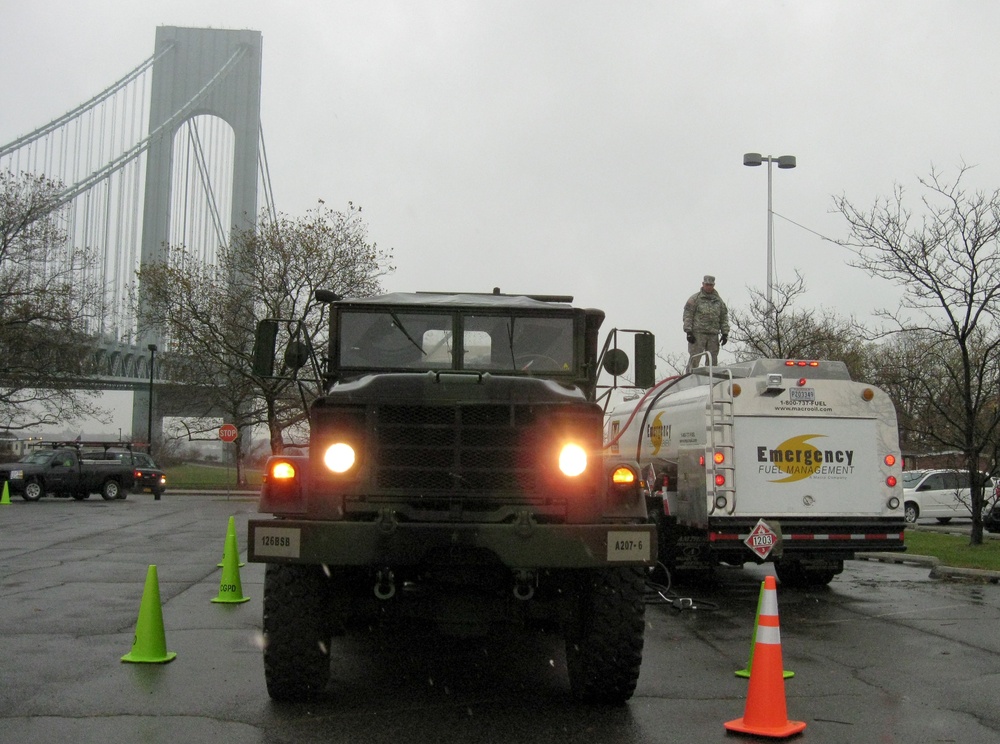 Army Reserve soldiers provide fuel, other resources for hurricane relief in New York