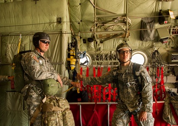 Static Airborne Training at Global One, drop zone