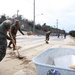 Motorcycle Club Marines Clear Up Main Road on Fort Story