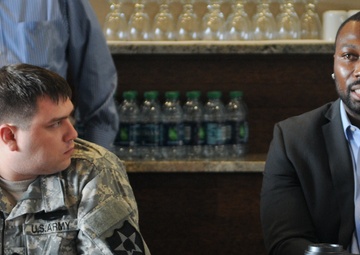 Soldiers, NFL players team up against brain injuries