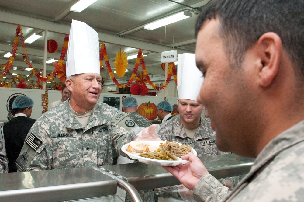 Serving on Thanksgiving