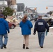 Community Relations workers canvas neighborhood in Long Beach, New York.