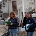 Community Relations workers canvas neighborhood in Long Beach, New York.