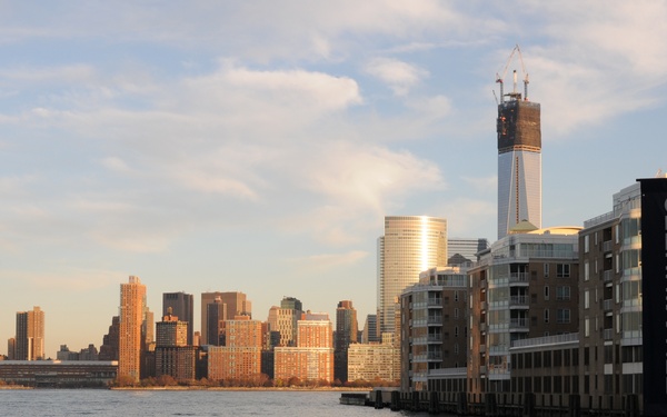 Visual impression of Hudson River flood level