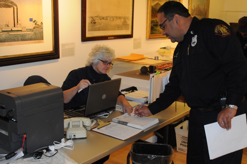 FEMA disaster center manager and security officer