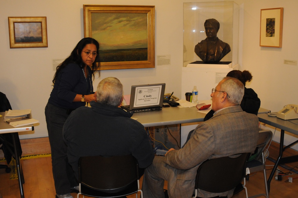 FEMA assistance interview at disaster center