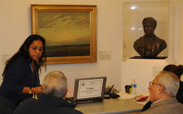FEMA assistance interview at disaster center