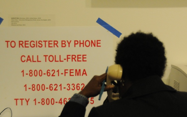 Telephone registration for FEMA assistance