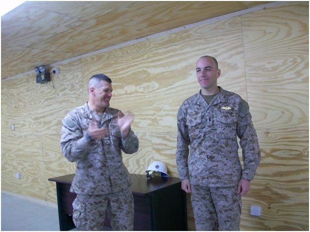 NMCB 133 commanding officer visits Detail Bravo